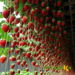 Клубника ампельная Анастасия купить по цене от 370р. в интернет-магазине «Посадика» с доставкой почтой в в Макарьеве и по всей России – [изображение №1].